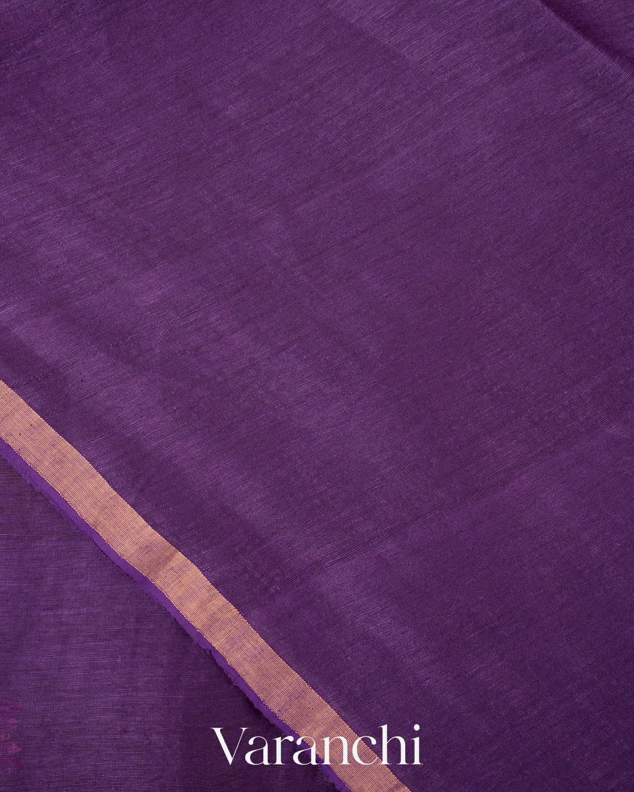 Plum Purple Jamdani Pure Silk Linen Handloom Saree