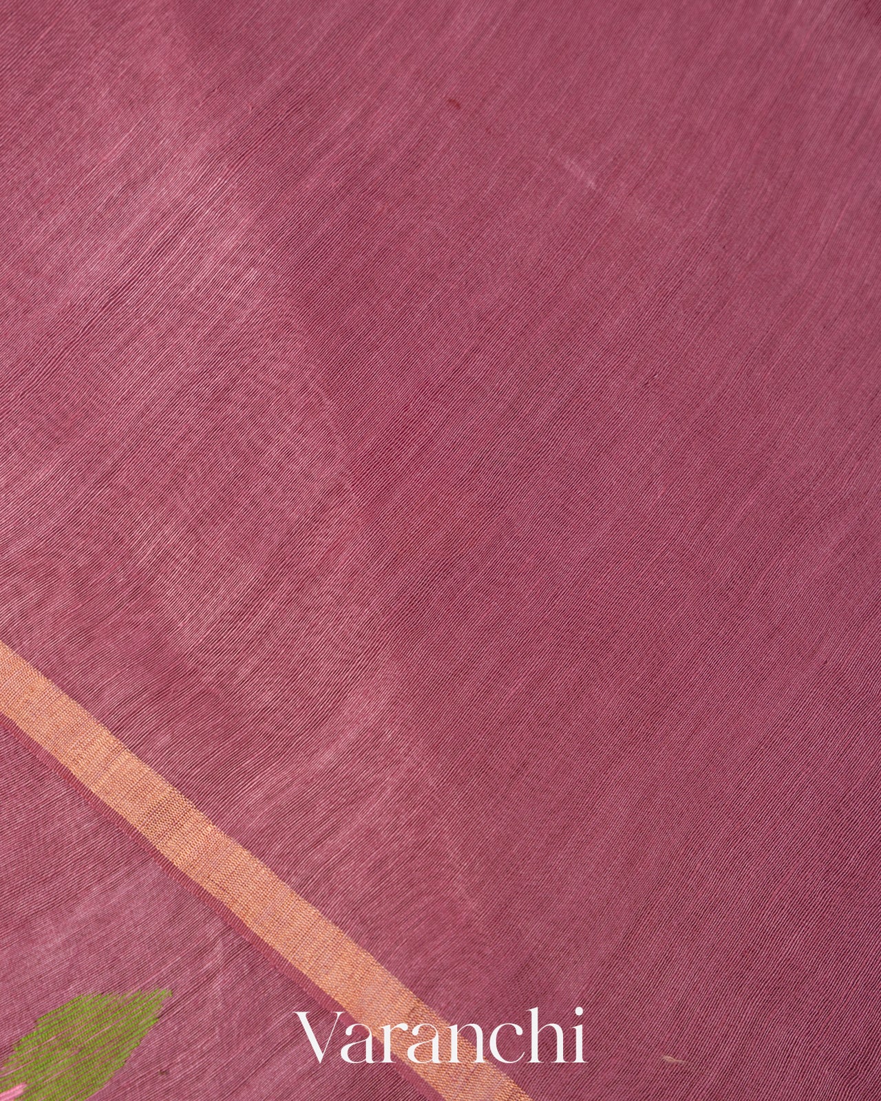 Deep Onion Pink Jamdani Pure Silk Linen Handloom Saree 