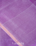 Lavender Lilac Jamdani Pure Silk Linen Handloom Saree