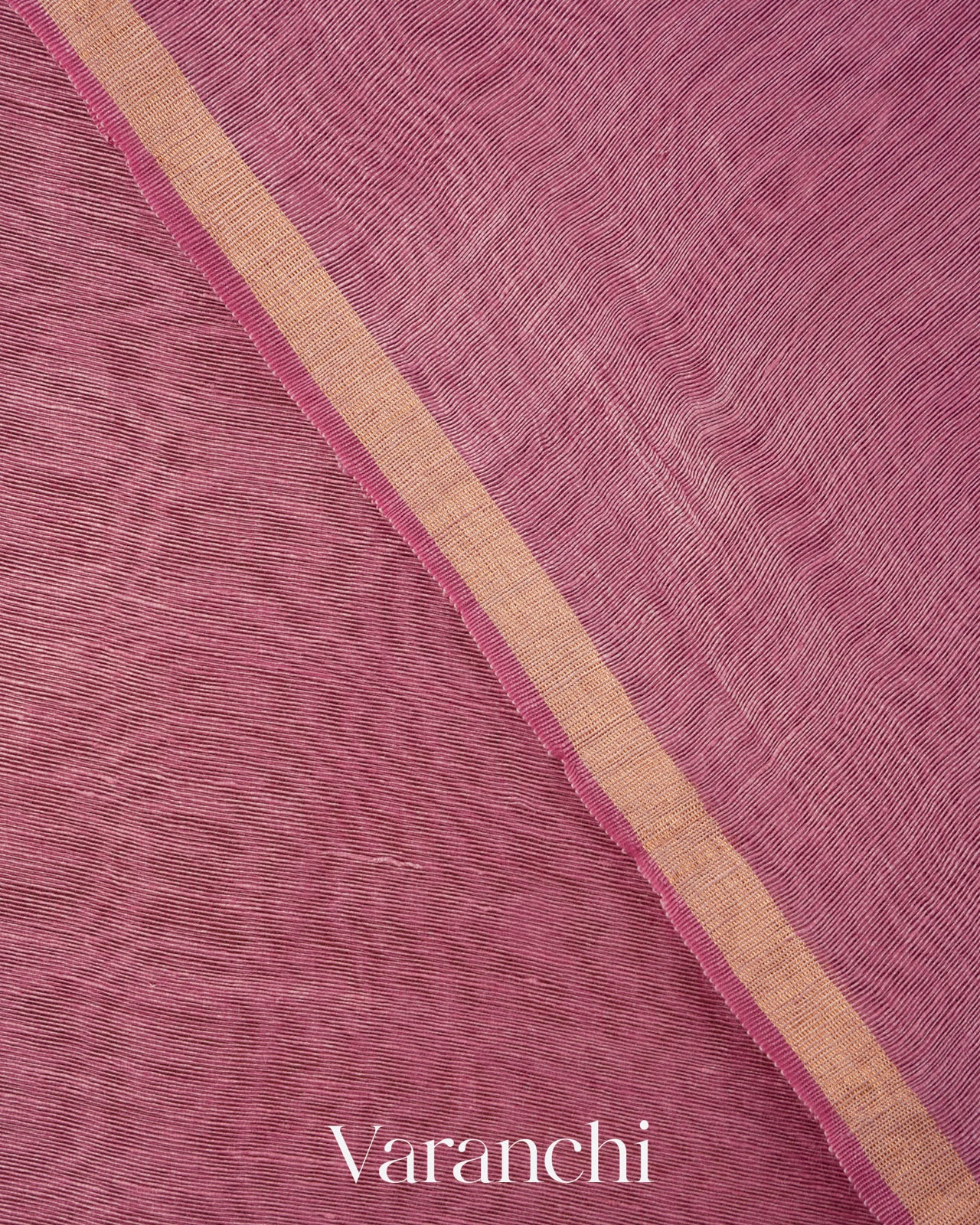 Onion Pink Jamdani Pure Silk Linen Handloom Saree 