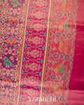 Dusty Purple Patola Printed Pure Silk Cotton Tissue Saree 