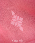 Baby Pink Dhakai Jamdhani Pure Muslin Silk Handloom Saree