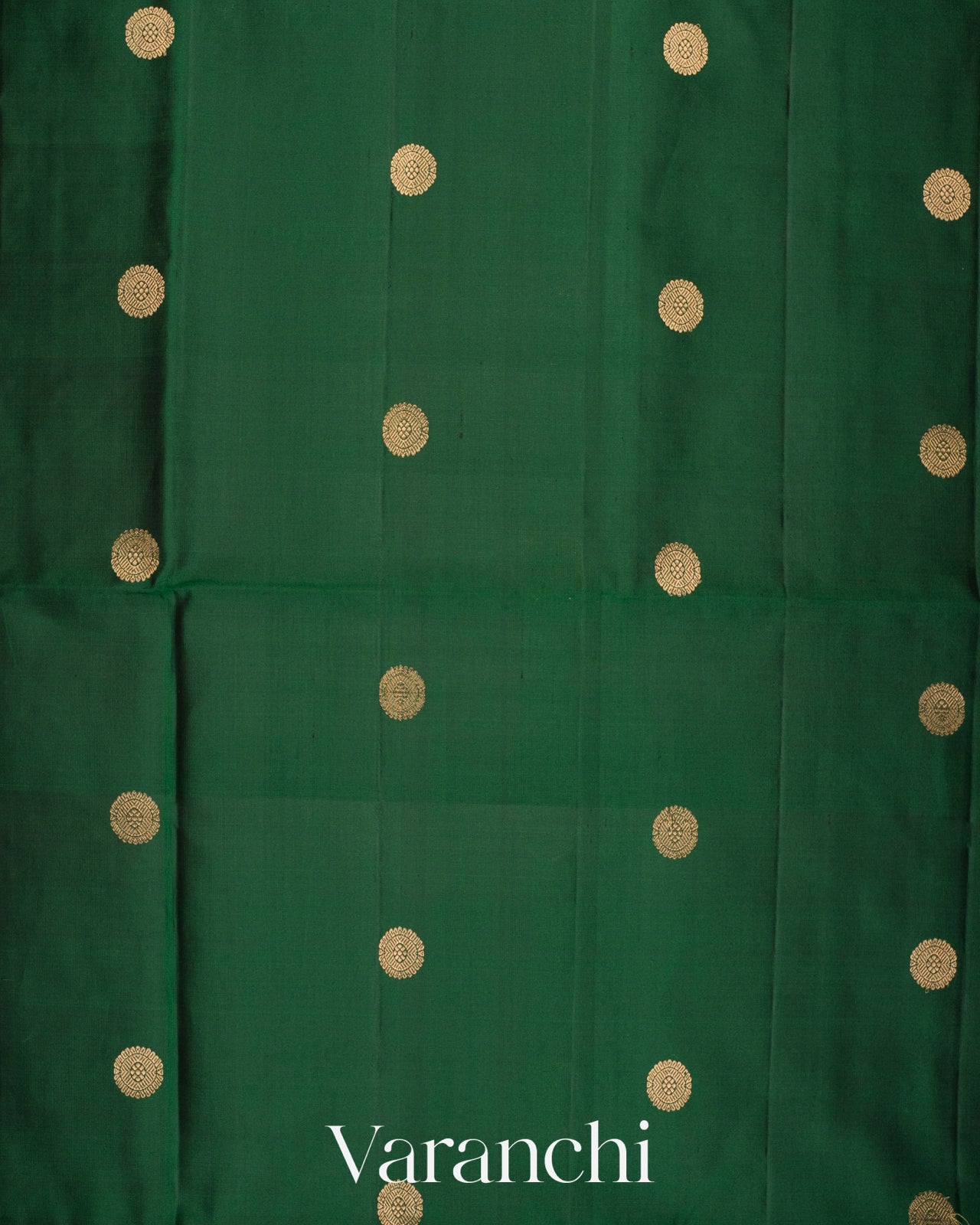 Deep Green Pure Soft Silk Handloom Saree
