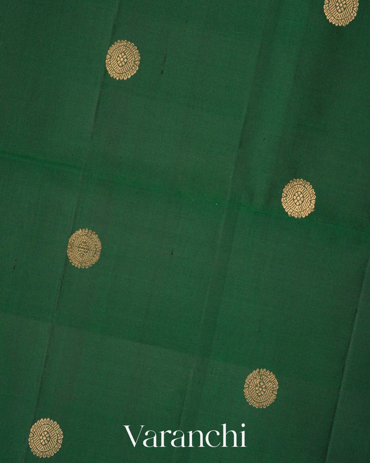 Deep Green Pure Soft Silk Handloom Saree
