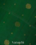 Bottle Green Pure Soft Silk Handloom Saree