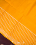 Dark Maroon Pure Soft Silk Handloom Saree