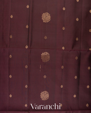 Dark Maroon Pure Soft Silk Handloom Saree