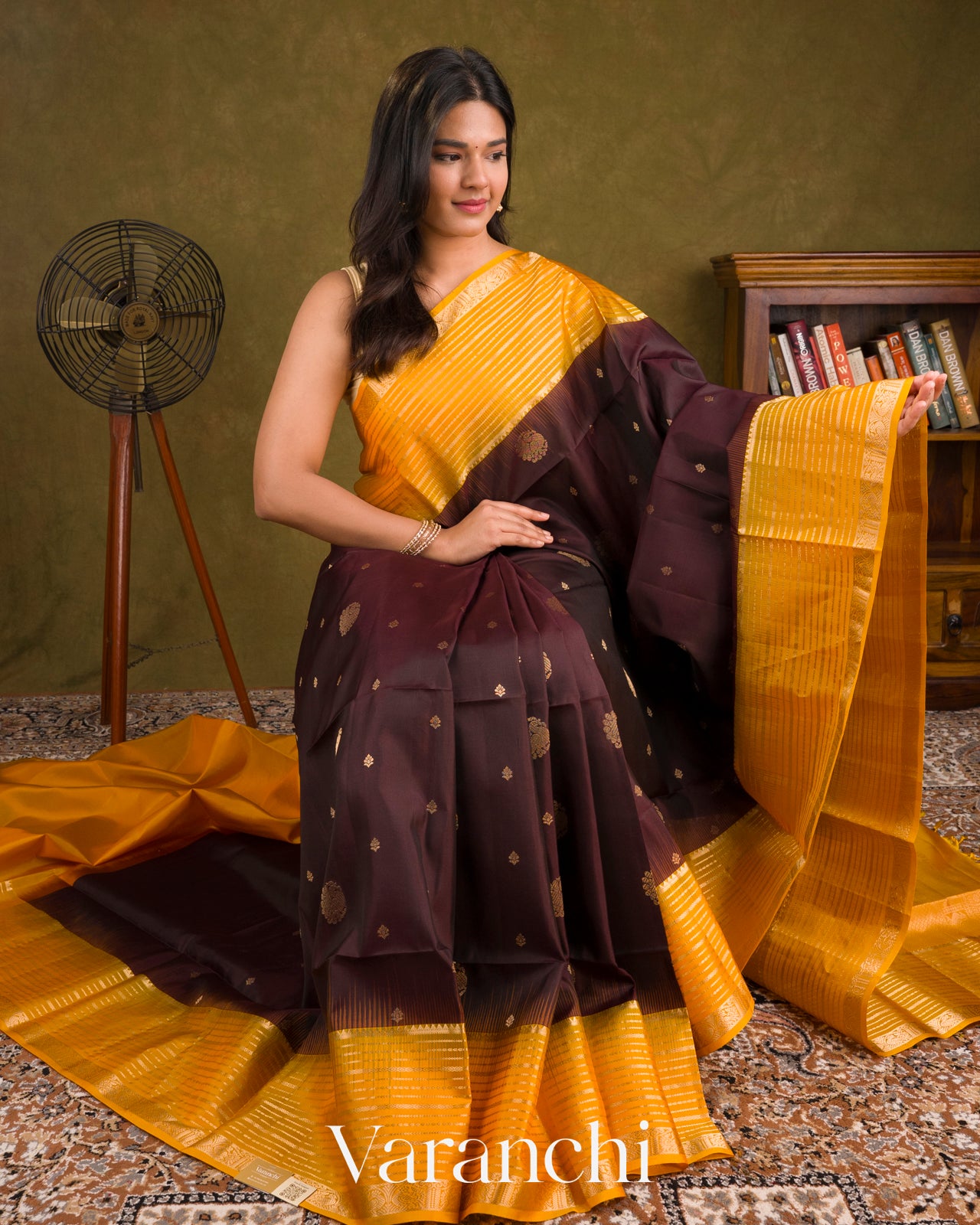 Dark Maroon Pure Soft Silk Handloom Saree