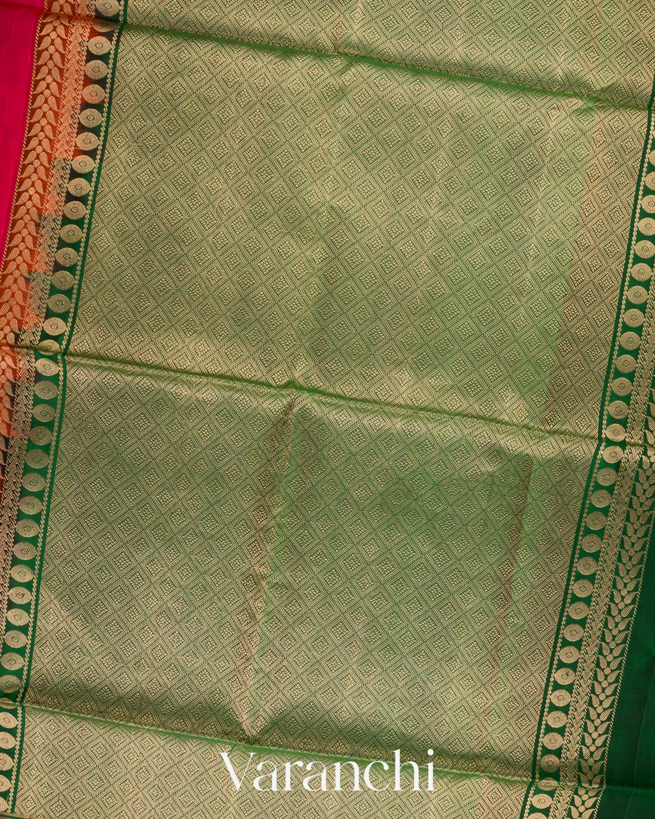 Coral Pink Pure Soft Silk Handloom Saree