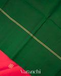 Coral Pink Pure Soft Silk Handloom Saree