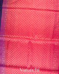 Indigo Blue Pure Soft Silk Handloom Saree