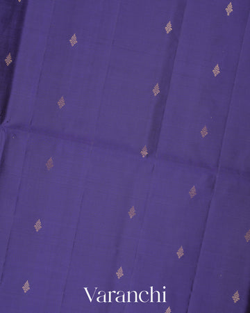 Indigo Blue Pure Soft Silk Handloom Saree