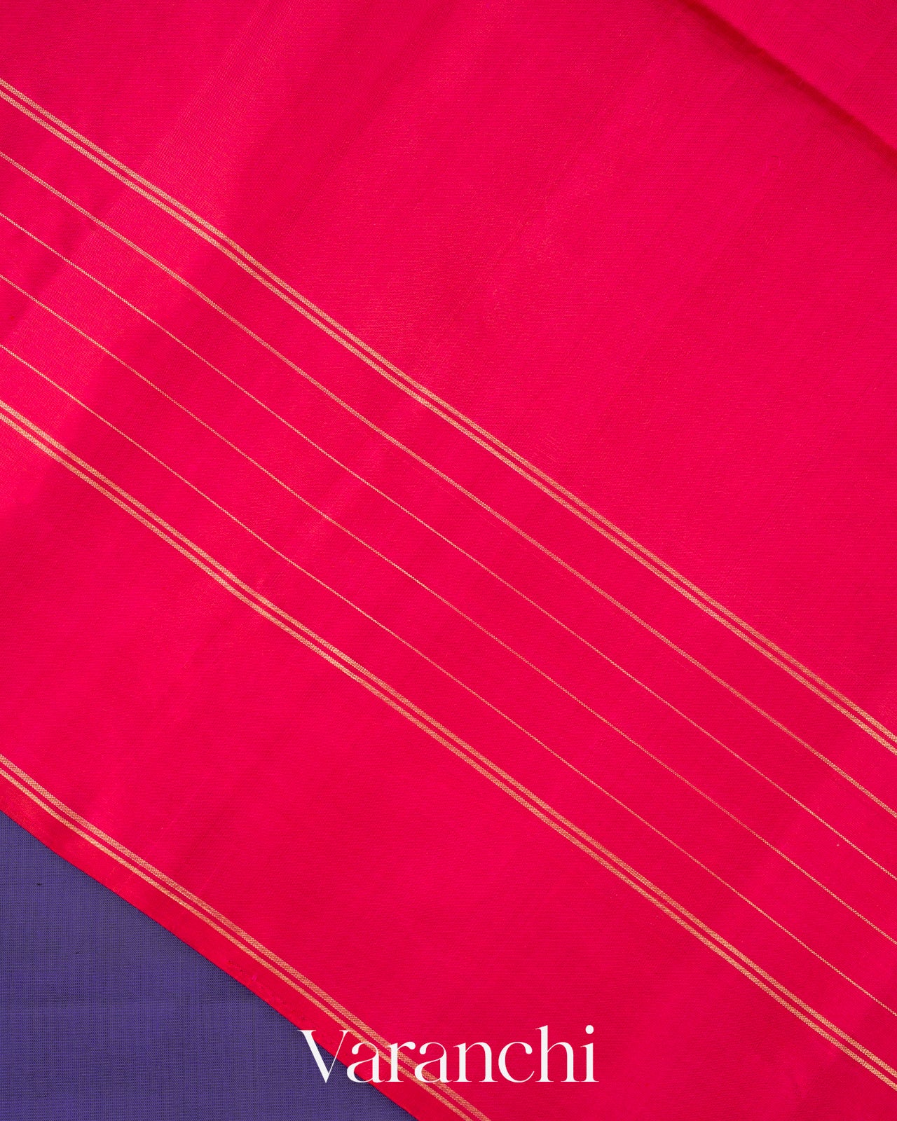 Indigo Blue Pure Soft Silk Handloom Saree