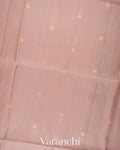 Powdered Rose Mauven Pure Soft Silk Handloom Saree