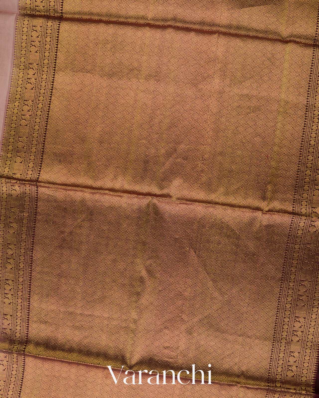 Powdered Rose Mauven Pure Soft Silk Handloom Saree
