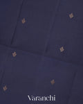 Navy Blue Pure Soft Silk Handloom Saree