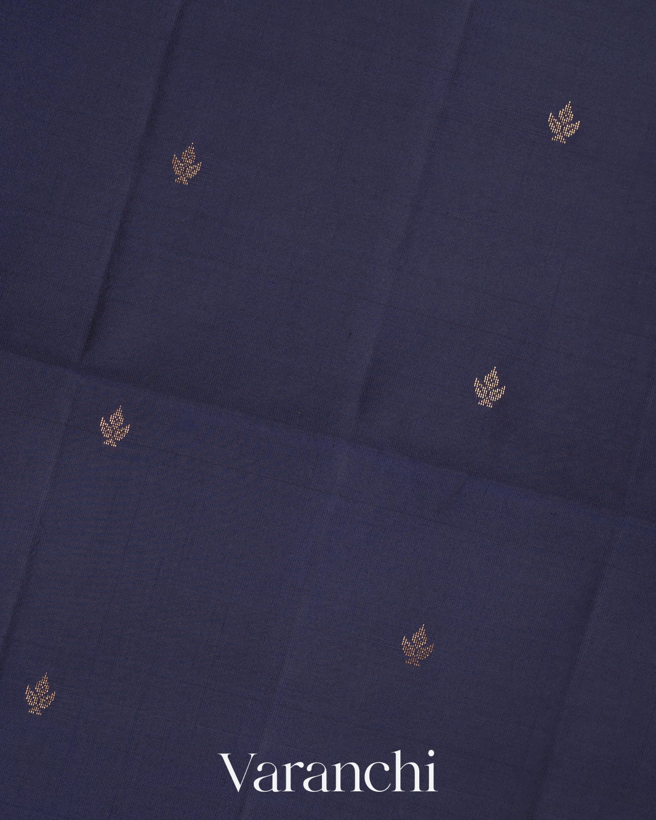Navy Blue Pure Soft Silk Handloom Saree