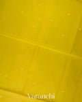 Bright Lime Yellow Pure Soft Silk Handloom Saree 