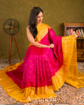 Rani Pink Pure Soft Silk Handloom Saree