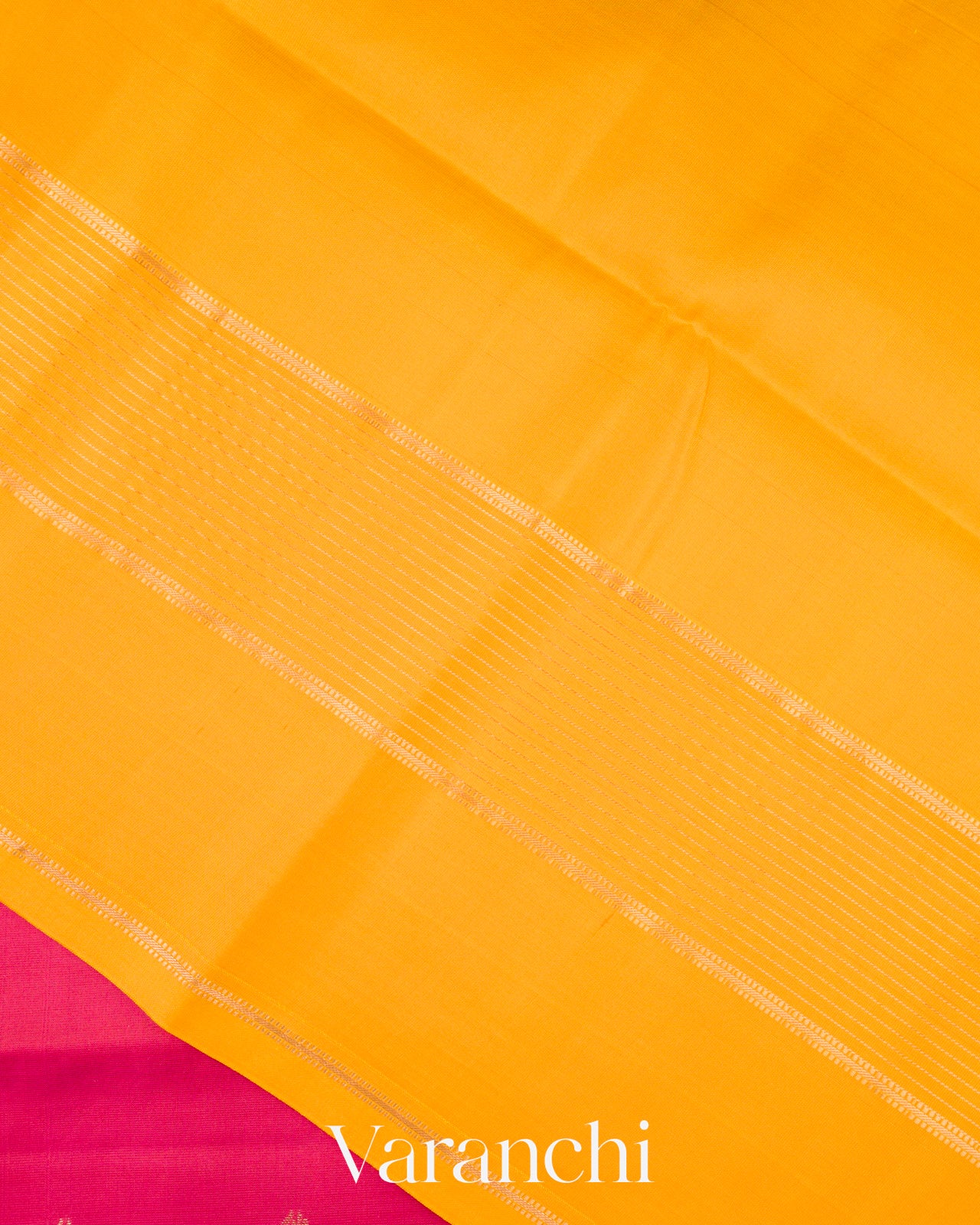 Rani Pink Pure Soft Silk Handloom Saree