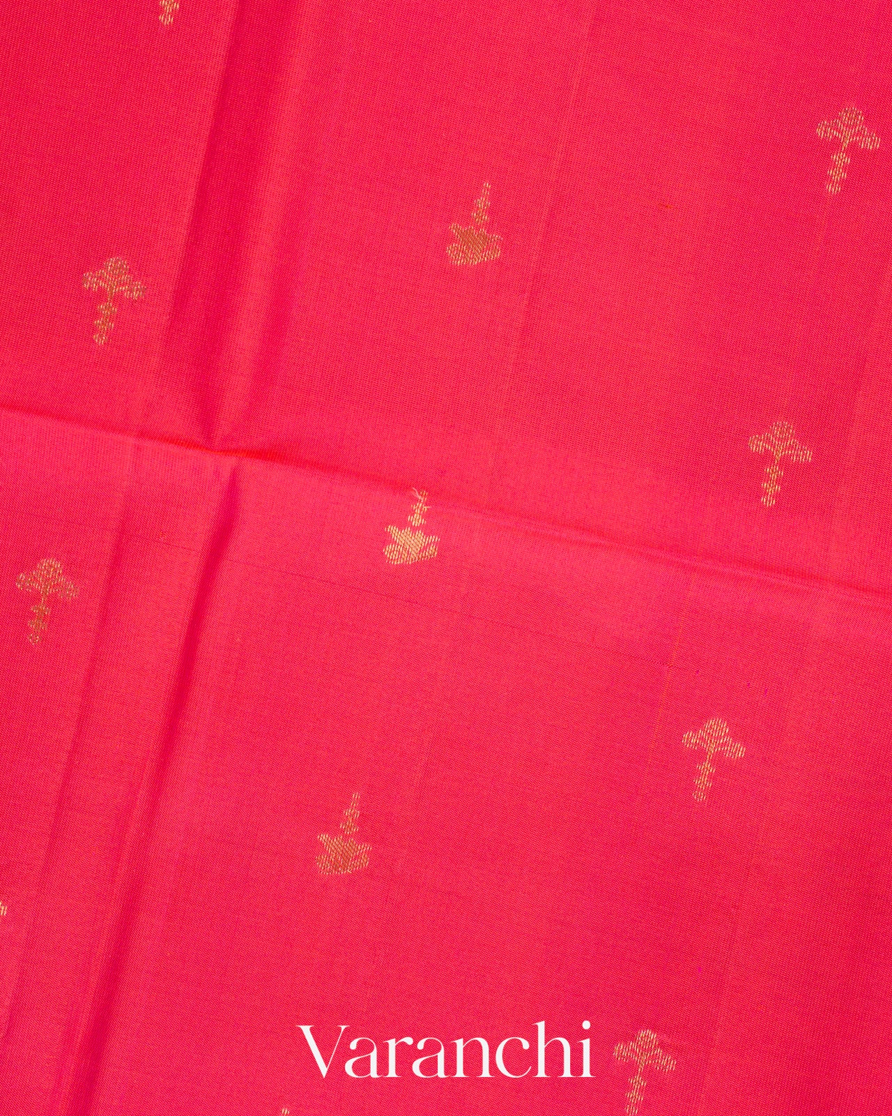 Rani Pink Pure Soft Silk Handloom Saree