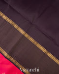 Rani Pink Pure Soft Silk Handloom Saree