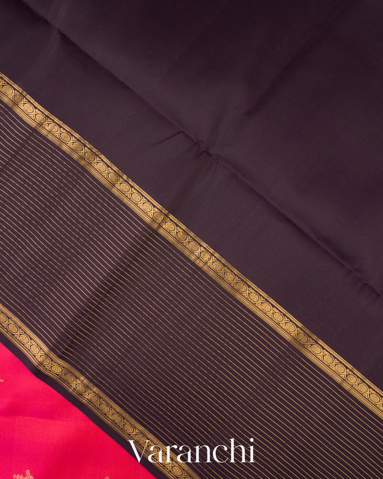 Rani Pink Pure Soft Silk Handloom Saree