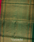 Rani Pink Pochampally Pure Soft Silk Handloom Saree