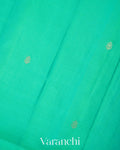 Turquoise Pure Soft Silk Handloom Saree