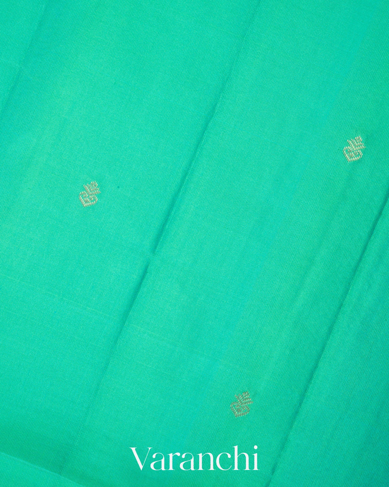Turquoise Pure Soft Silk Handloom Saree