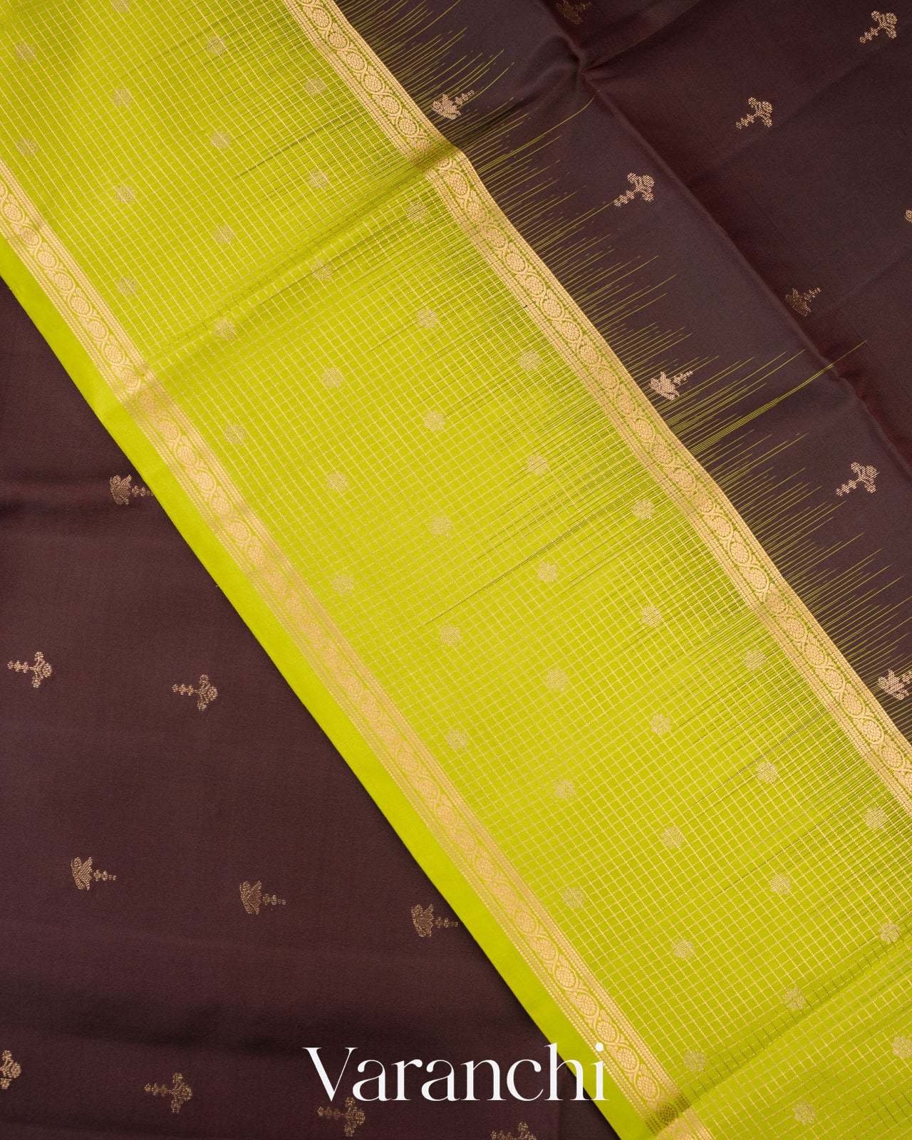 Cocoa Brown Pure Soft Silk Handloom Saree  