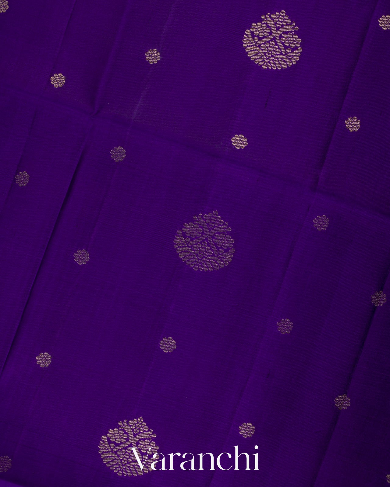 Royal Indigo Violet Pure Soft Silk Handloom Saree