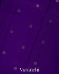 Royal Indigo Violet Pure Soft Silk Handloom Saree