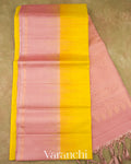 Marigold Yellow Pure Soft Silk Handloom Saree