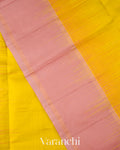 Marigold Yellow Pure Soft Silk Handloom Saree