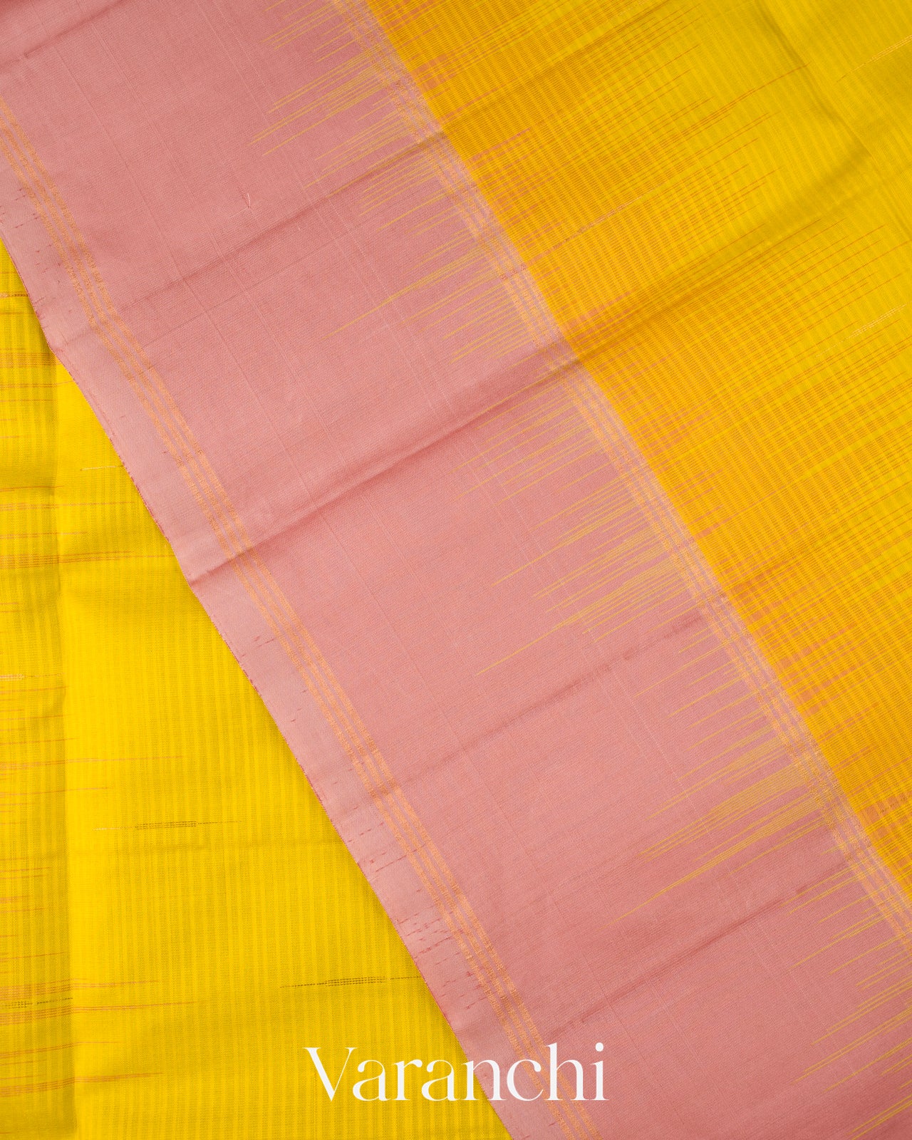 Marigold Yellow Pure Soft Silk Handloom Saree