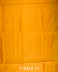 Deep Marigold Pure Soft Silk Handloom Saree  