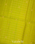 Parrot Green Pure Soft Silk Handloom Saree 