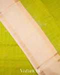 Parrot Green Pure Soft Silk Handloom Saree 