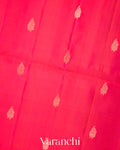 Reddish Pink Pure Soft Silk Handloom Saree