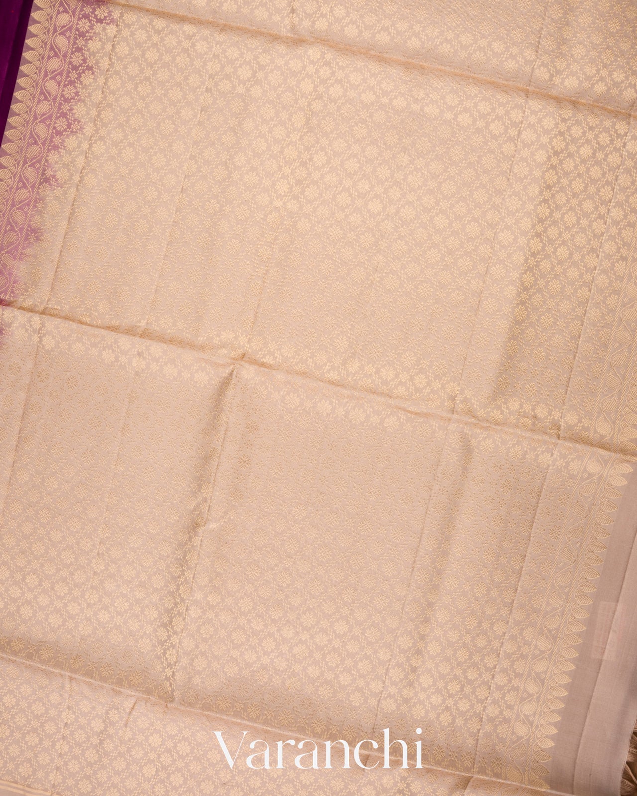 Rich Purple Pure Soft Silk Handloom Saree