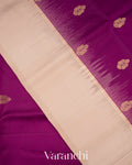 Rich Purple Pure Soft Silk Handloom Saree