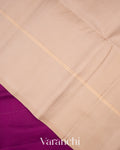 Rich Purple Pure Soft Silk Handloom Saree