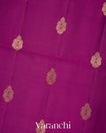Rich Purple Pure Soft Silk Handloom Saree