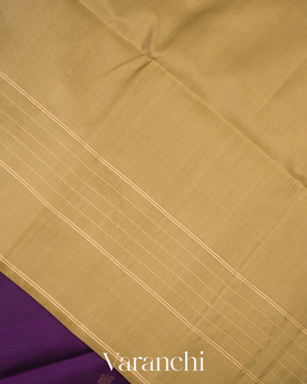 Deep Royal Purple Pure Soft Silk Handloom Saree 