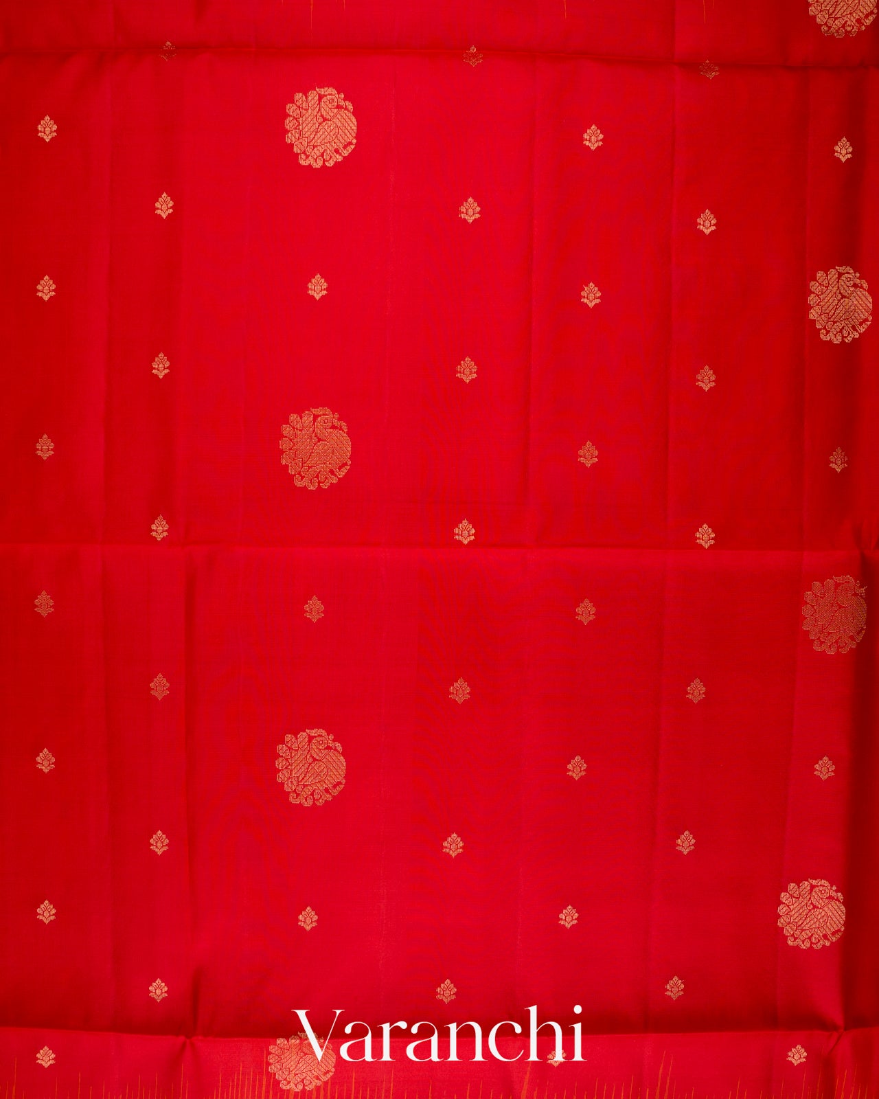 Vermilion Red Pure Soft Silk Handloom Saree  