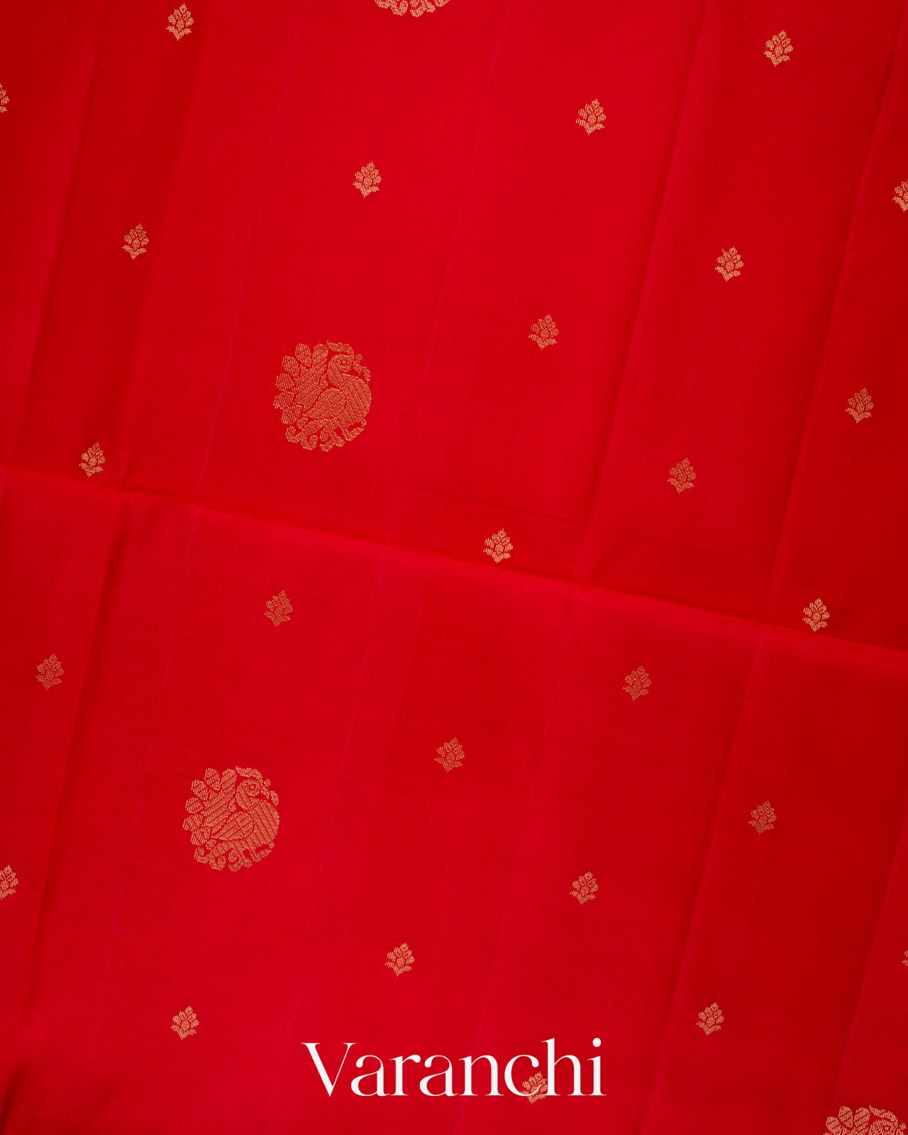 Vermilion Red Pure Soft Silk Handloom Saree  