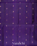 Royal Violet Pure Soft Silk Handloom Saree 