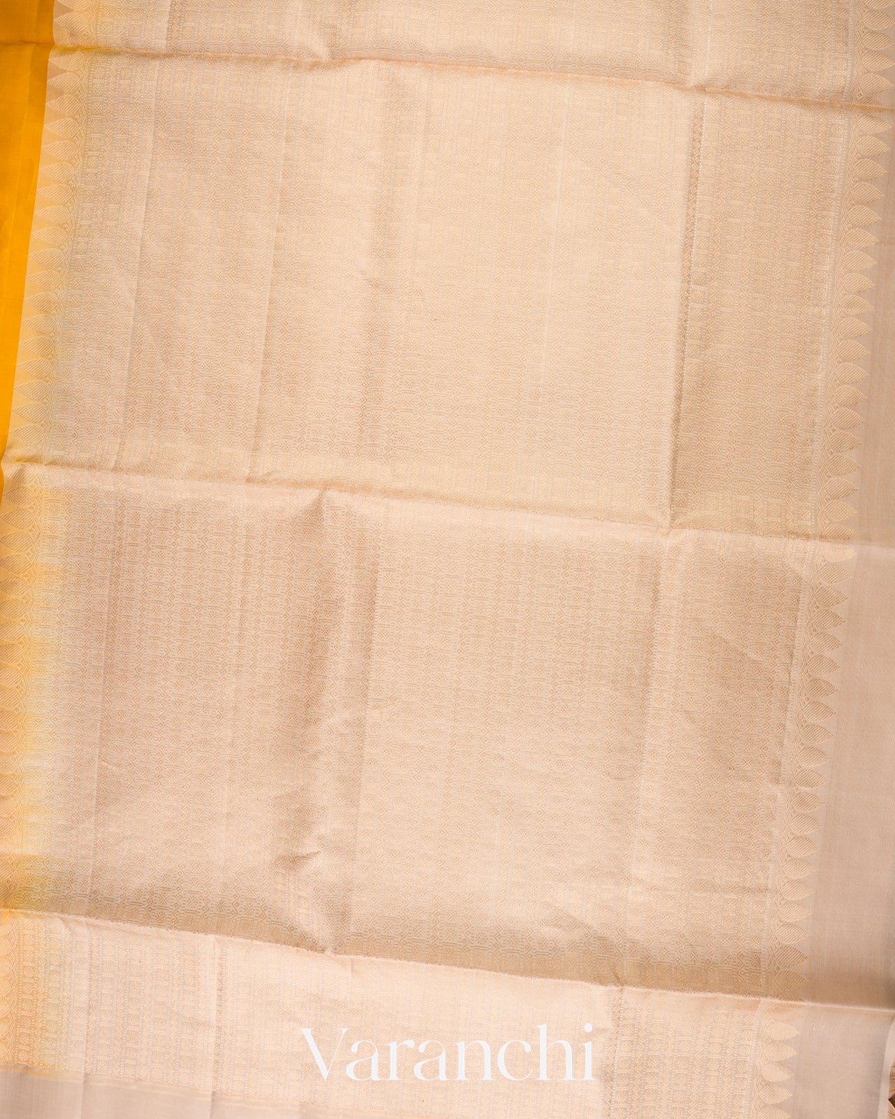 Marigold Yellow Pure Soft Silk Handloom Saree 