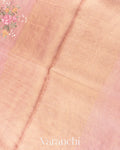 Clay Floral Embroidered Ombre-Dyed Pure Tissue Kora Silk Saree